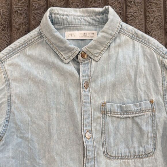 Zara Kids Denim Overshirt - Picture 4 of 6